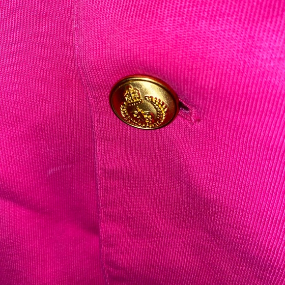 SOLD! Ralph Lauren Sport Jersey Pink Crown Crest Blazer Size 10 - Picture 4 of 9